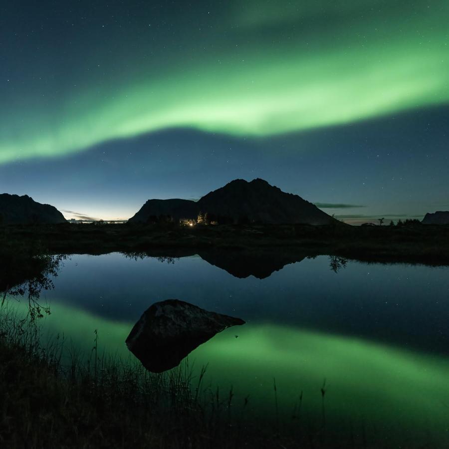 New! Luxury Cabin In Beautiful Lofoten Kleppstad Exterior foto